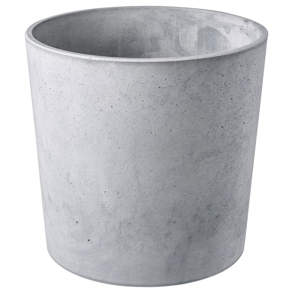 BOYSENBÄR Übertopf, drinnen/draußen hellgrau, 24 cm