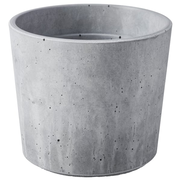BOYSENBÄR Übertopf, drinnen/draußen hellgrau, 9 cm
