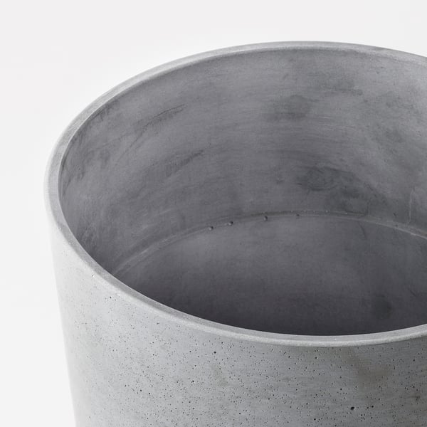 BOYSENBÄR Übertopf, drinnen/draußen hellgrau, 24 cm