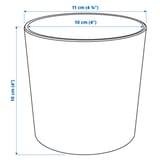 BOYSENBÄR Übertopf, drinnen/draußen hellgrau, 9 cm