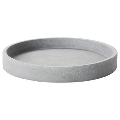 BOYSENBÄR Untersetzer für Blumentopf, drinnen/draußen hellgrau, 15 cm