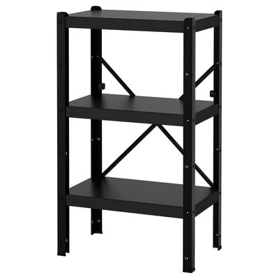 BROR Regal, schwarz, 65x40x110 cm