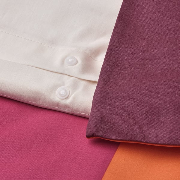 BRUNKRISSLA Bettwäsche-Set, 2-teilig, rosa, 150x200/50x60 cm