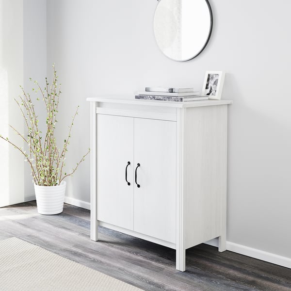 Brusali Schrank Mit Turen Weiss Ikea Schweiz