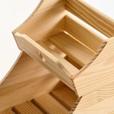 CHOKLADHAJ Essenbehälter 2er-Set, Holz