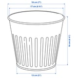 CITRONMELISS Übertopf, drinnen/draußen/grau, 15 cm