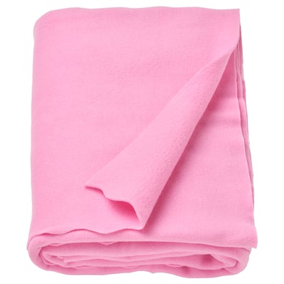 DAGGKÅPOR Plaid, rosa, 130x170 cm