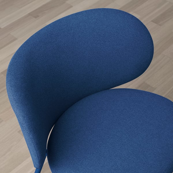 DOCKSTA / KRYLBO Tisch und 4 Stühle, weiß/blau, 103 cm