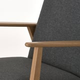 EKENÄSET Sessel, Eiche/Gunnared dunkelgrau
