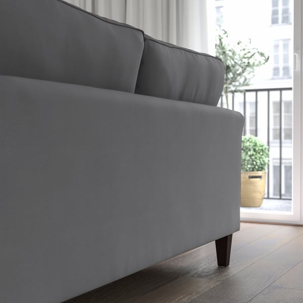 EKHOLMA 2er-Sofa, Hakebo dunkelgrau