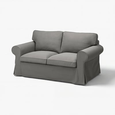 EKTORP Bezug 2er-Sofa, Hakebo dunkelgrau