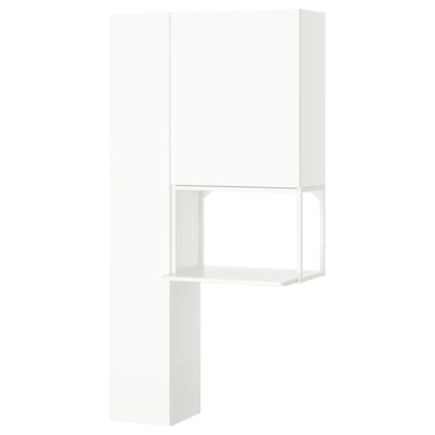 ENHET Aufbewahrungskombi, weiß, 90x32x180 cm