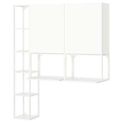 ENHET Aufbewahrungskombi, weiß, 150x45x180 cm