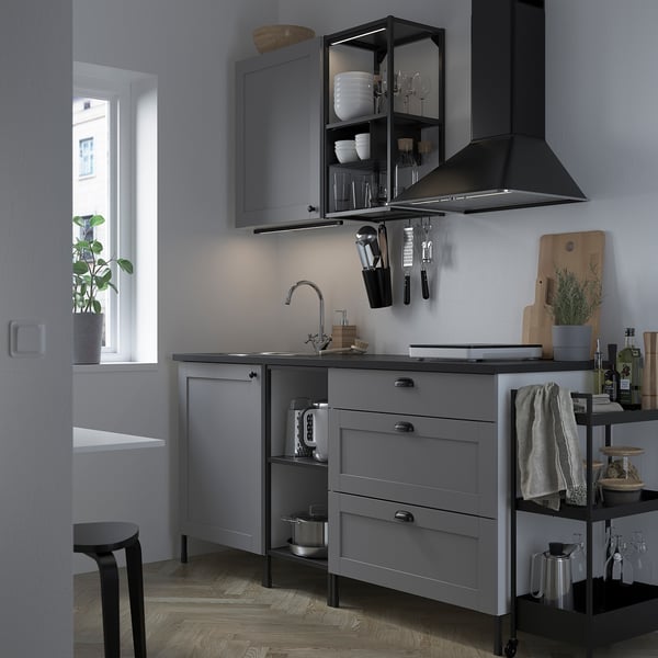 ENHET Küche - anthrazit/grau Rahmen - IKEA Schweiz