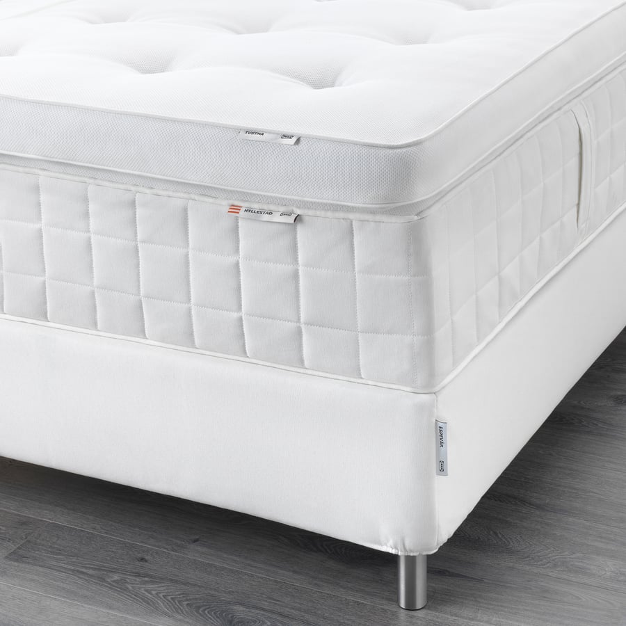 ESPEVÄR Boxspringbett Hyllestad fest/Tustna weiß IKEA Schweiz