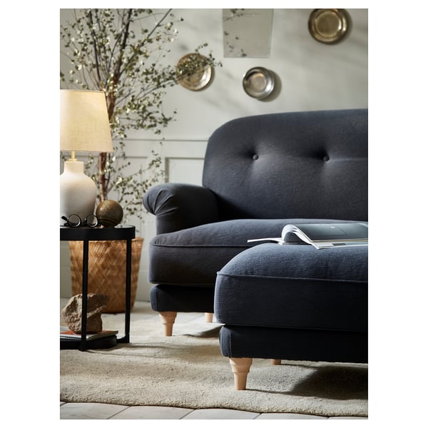 ESSEBODA 2er-Sofa, Knäbäck/anthrazit Birke