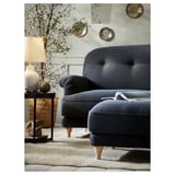 ESSEBODA 2er-Sofa, Knäbäck/anthrazit Birke