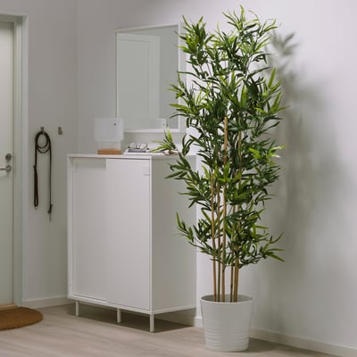 FEJKA Topfpflanze, künstlich, drinnen/draußen Bambus, 23 cm IKEA Schweiz