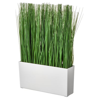 FEJKA Topfpflanze, künstlich/mit Topf, drinnen/draußen Gras