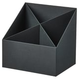 FJÄDERHARV Schreibutensilienfach, anthrazit, 16x16 cm