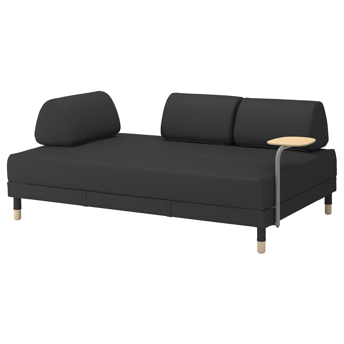 FLOTTEBO Bettsofa mit Ablage - Vissle dunkelgrau - IKEA