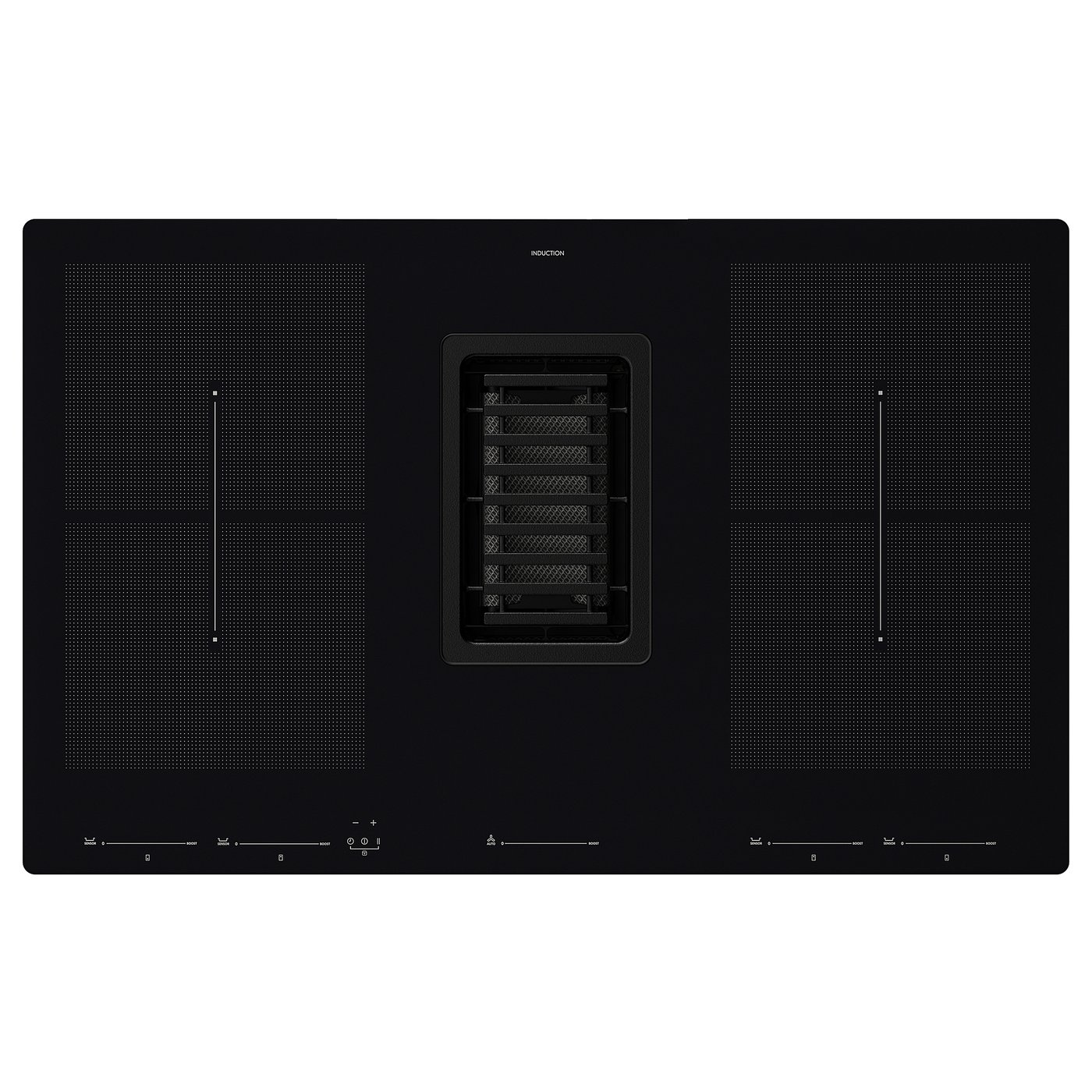 FÖRDELAKTIG Induktionskochfeld mit Dunstabzug - schwarz - IKEA Schweiz