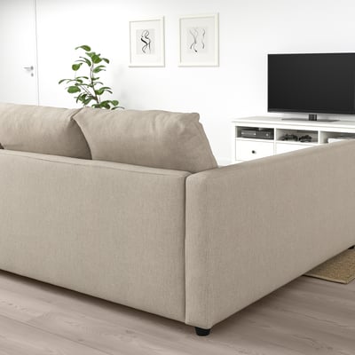 FRIHETEN Eckbettsofa mit Bettkasten - Hyllie beige - IKEA Schweiz