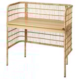 FRYKSÅS Schreibtisch, Rattan, 110x54 cm