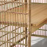FRYKSÅS Schreibtisch, Rattan, 110x54 cm