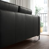 FULLERÖ 2er-Sofa, Grann schwarz/Metall