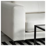 FULLERÖ 2er-Sofa, Grann weiß/Metall
