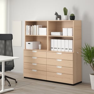 GALANT Aufbewahrung mit Schubladen - Eichenfurnier weiß lasiert - IKEA