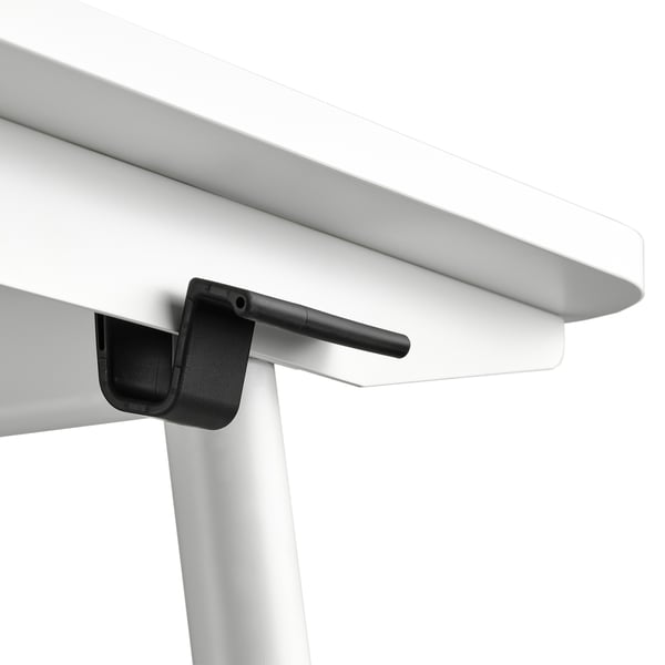 GLADHÖJDEN Schreibtisch sitz/steh, weiß, 100x60 cm