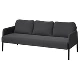 GLOSTAD 3er-Sofa, Knisa dunkelgrau