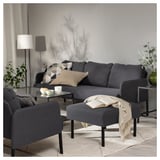 GLOSTAD 3er-Sofa, Knisa dunkelgrau