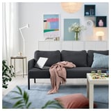 GLOSTAD 3er-Sofa, Knisa dunkelgrau
