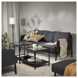 GLOSTAD 3er-Sofa, Knisa dunkelgrau