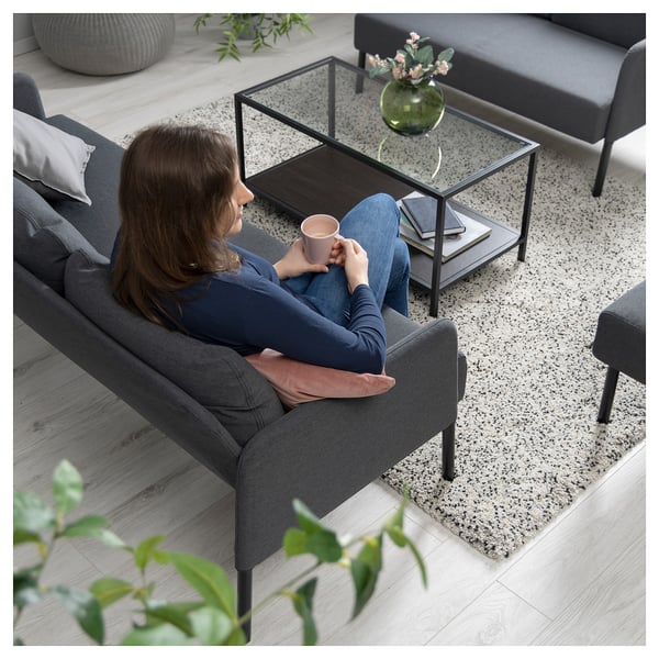 GLOSTAD 3er-Sofa, Knisa dunkelgrau