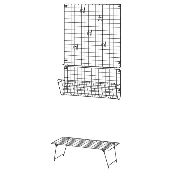 GREJIG Flur-Set, 3-tlg., grau