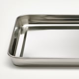 GRILLTIDER Serviertablett, Edelstahl, 30x20 cm