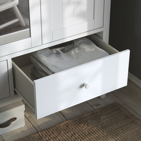 GULLABERG Kleiderschrank, weiß, 128x64x201 cm