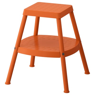 HADDARP Tritthocker, 4-seitig orange