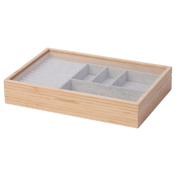 HALSREM Schmuckkästchen mit Fächern, 33x22 cm