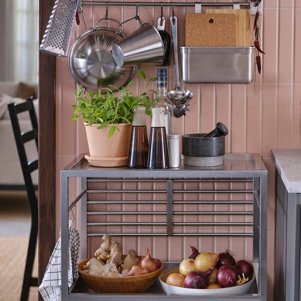 HALVTOM Flasche mit Ausgießer, Glas/braun, 19 cm