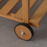 HATTHOLMEN Servierwagen/außen, lasiert Eukalyptus/für draußen