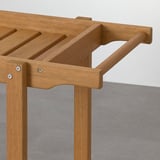 HATTHOLMEN Servierwagen/außen, lasiert Eukalyptus/für draußen