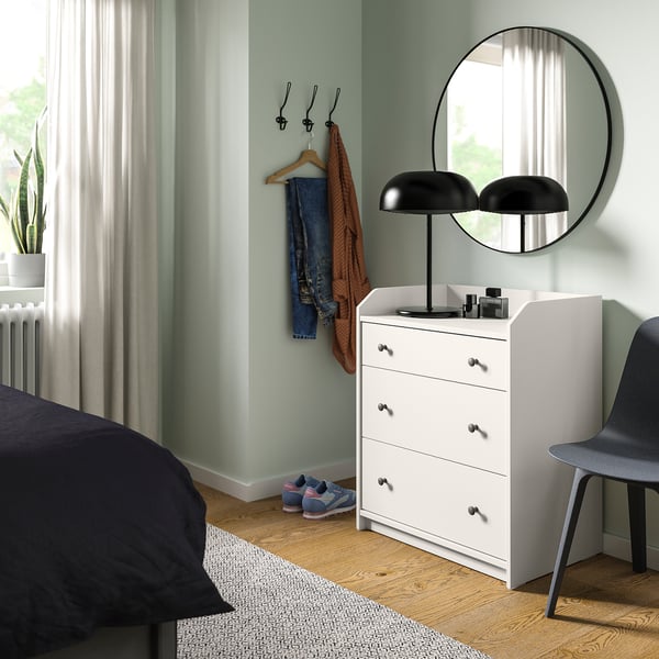 HAUGA Schlafzimmermöbel 2er-Set, weiß