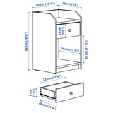 HAUGA Schlafzimmermöbel 2er-Set, weiß