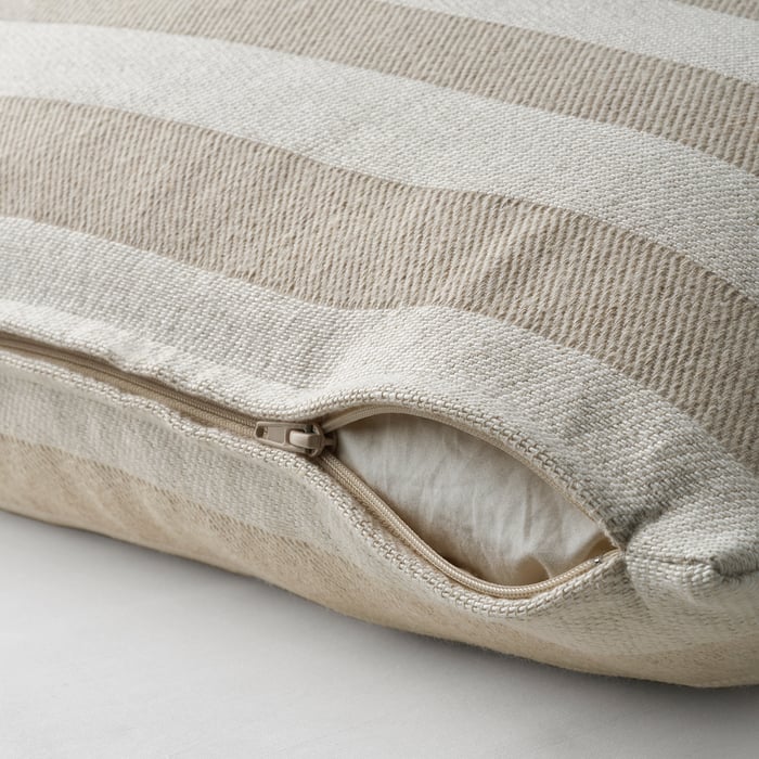 HEDDAMARIA Kissenbezug, natur/gestreift, 40x65 cm IKEA Schweiz