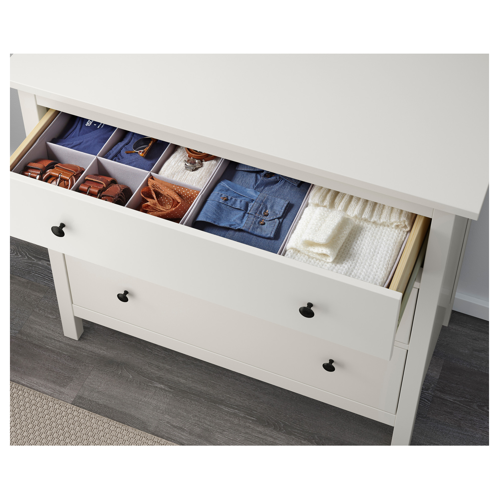 Hemnes Kommode Mit 3 Schubladen Weiß